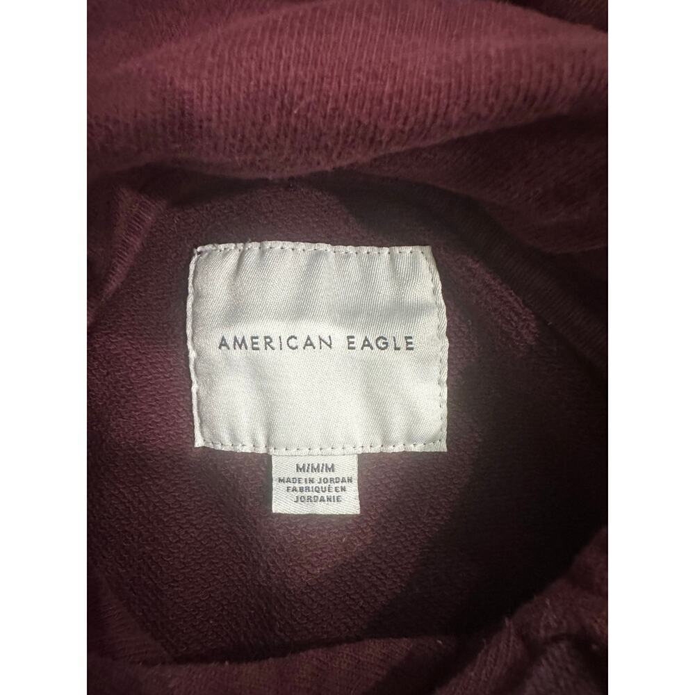 American Eagle Sweater Mens Size Medium Red Black Outdoor Sweatshirt Hoodie AEO - Picture 2 of 5